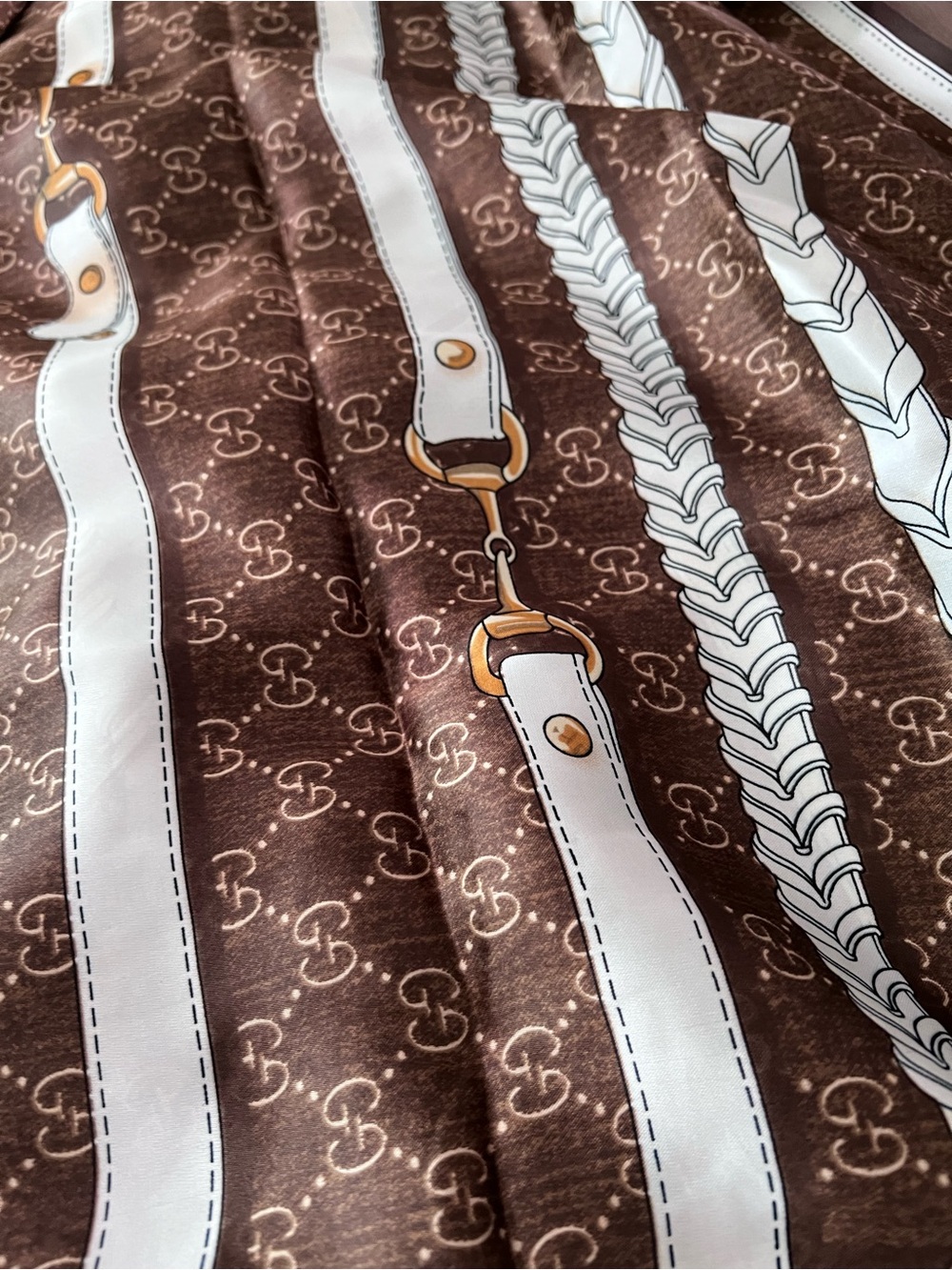 Silk Rectangular Scarf – New - Picture 6 of 8